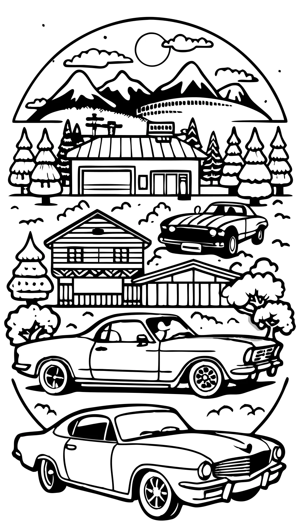 adult car coloring pages